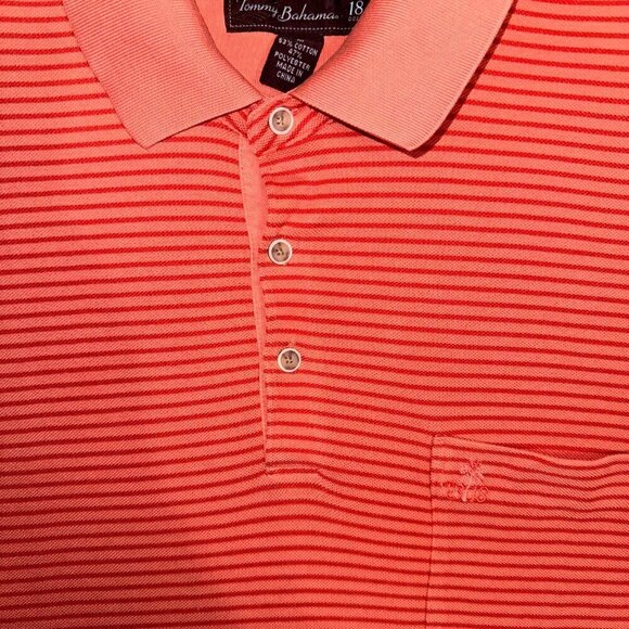 Tommy Bahama 18 Golf Shirt Medium Stripe - Picture 4 of 7